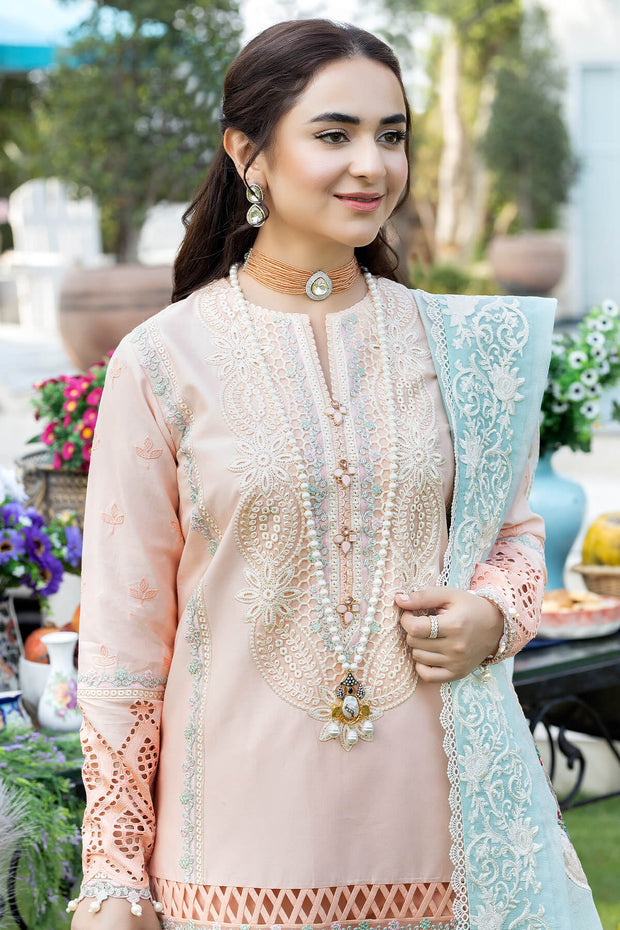 Premium New Light Peach Kameez Capri Pakistani Party Dress – Nameera by ...