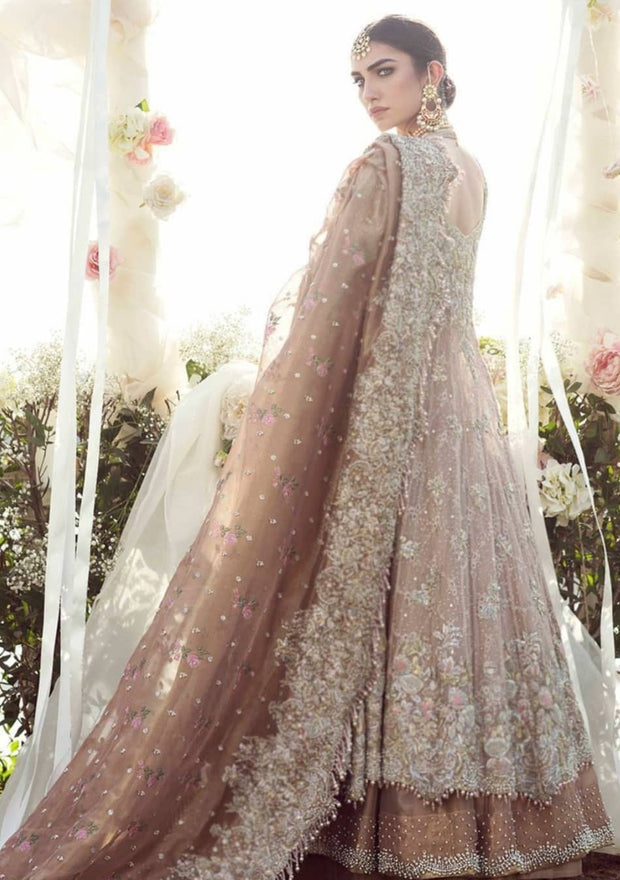 rose gold wedding lehenga