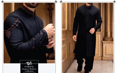 black shalwar kameez design