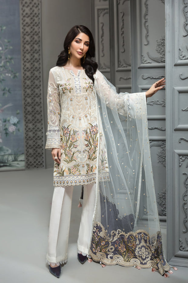 white pakistani dress