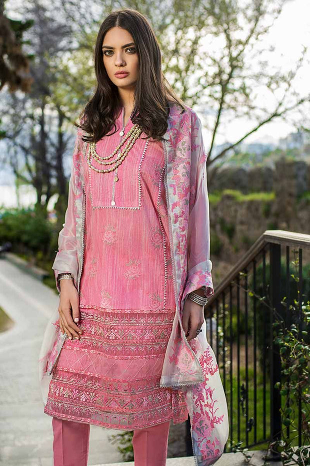Pakistani Eid dresses embroidered with threads Nameera by Farooq