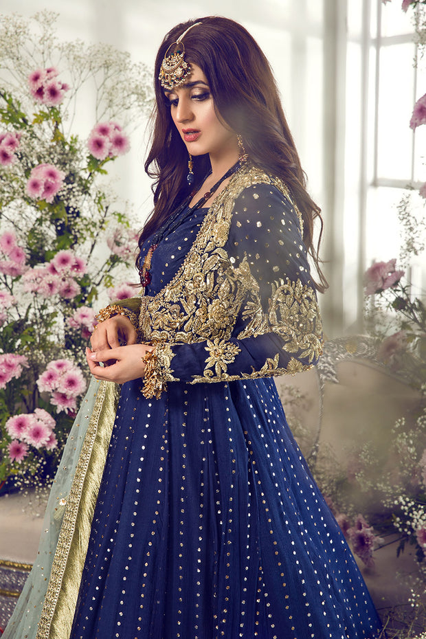 red and blue pakistani bridal dresses