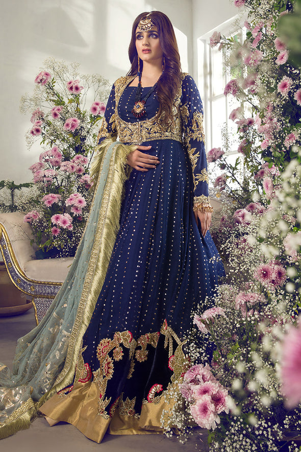 Pakistani Bridal Dress 2020 With Multi Embroidered Work Nameera By Farooq 4307