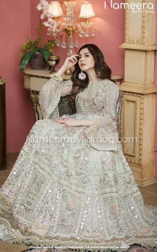 silver walima dress