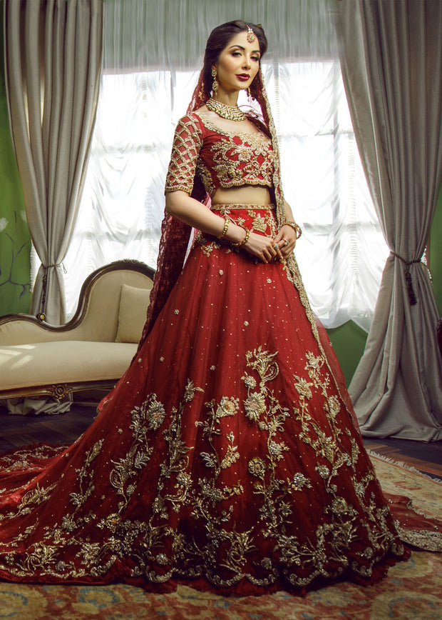 bridal tail lehenga