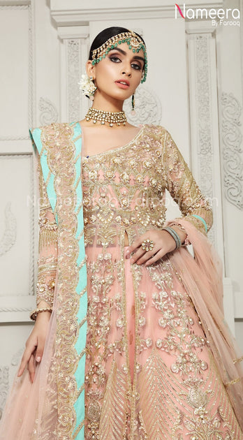 Buy Royal Pakistani Lehenga Bridal with Embroidery Online – Nameera by ...