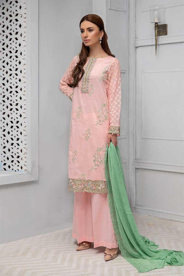 Traditional Eid Dresses Pakistani Threads Embroidered Nameera By Farooq 