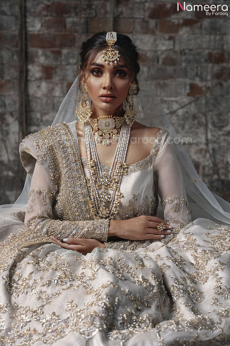 Frock Lehenga Traditional Indian Wedding Dress Online 2021 Nameera By Farooq 3716