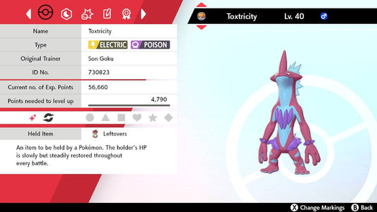 Pokemon Sword And Shield Shiny Toxel (Amped) 6IV Battle Ready Fast Delivery