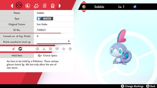 Pokemon Sword and Shield Ultra Shiny Hidden Ability Grookey 6IV-EV Trained