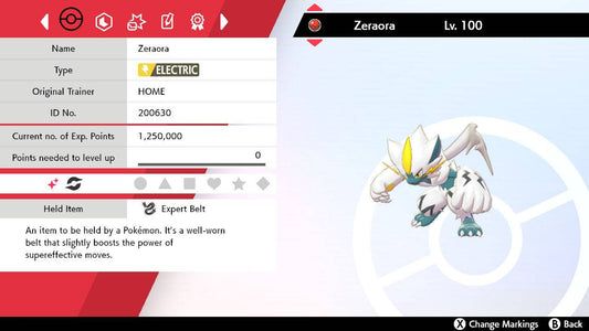 SHINY ZEKROM ✨ BATTLE READY / UNTOUCHED ⚡ 6IV + EV ⚡ Pokemon Sword & Shield