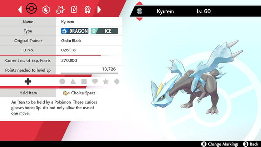 6IV Ultra Shiny Zekrom, Kyurem & Reshiram Bundle Pokemon Sword / Shield