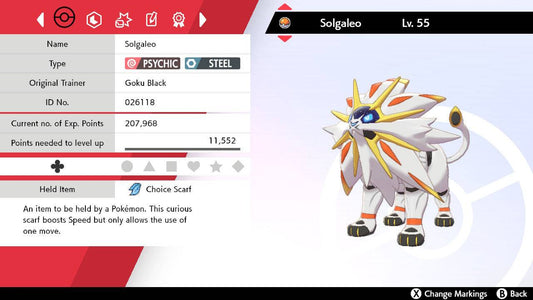 ✨ Shiny Solgaleo ✨ Pokemon Sword and Shield Perfect IV🚀Fast Delivery🚀