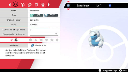 Pokemon Sword and Shield Shiny Alolan Marowak 6IV-EV Trained