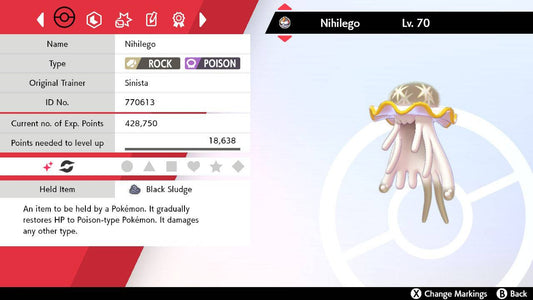 Pokemon Sword and Shield Nihilego 6IV-EV Competitively Trained –  Pokemon4Ever