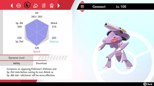 GENESECT ✨ Ultra SHINY 6IV ✨ Pokemon SWORD and SHIELD lv100 Event Mythical  +EVs