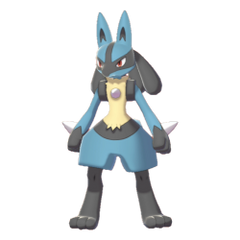 Mega Lucario and Shiny Aegislash