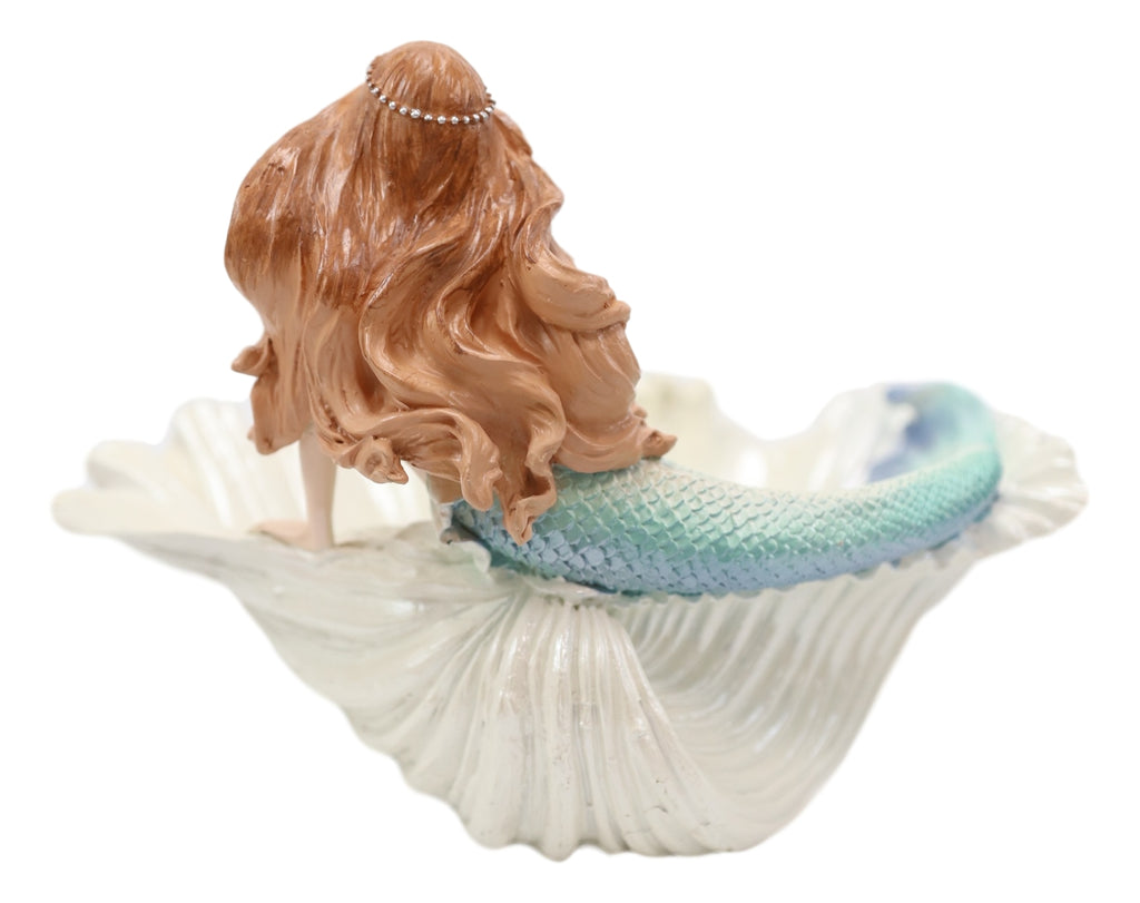 Nautical Mermaid With Sea Oyster Shell Decorative Jewelry Potpourri Bo ...