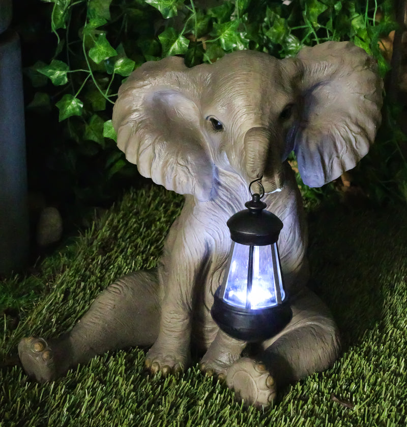 solar elephant light