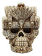 Ebros Aztec Empire Emperor Montezuma Skull Statue Tenochtitlan King Mo ...