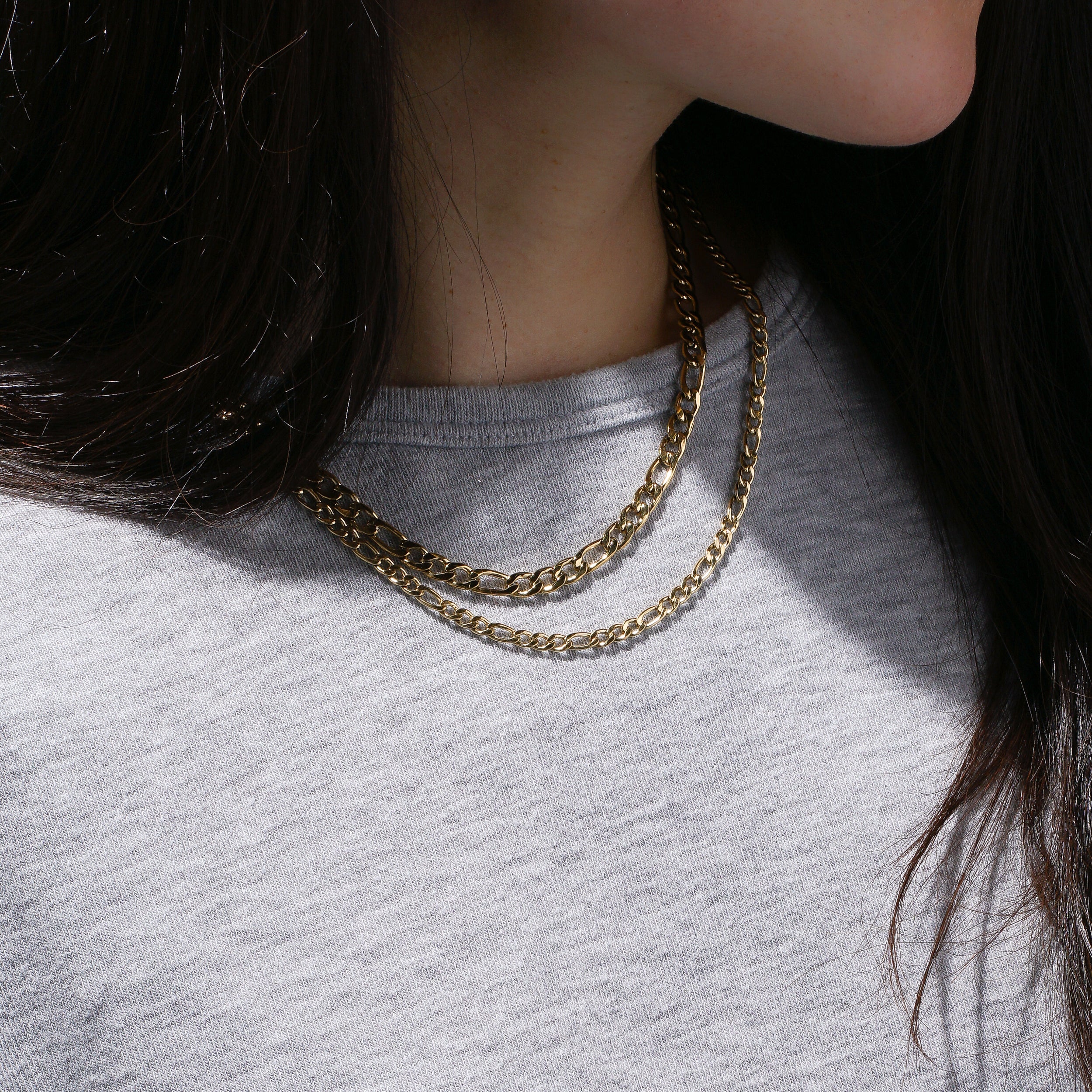 Medium Figaro Chain - Gold