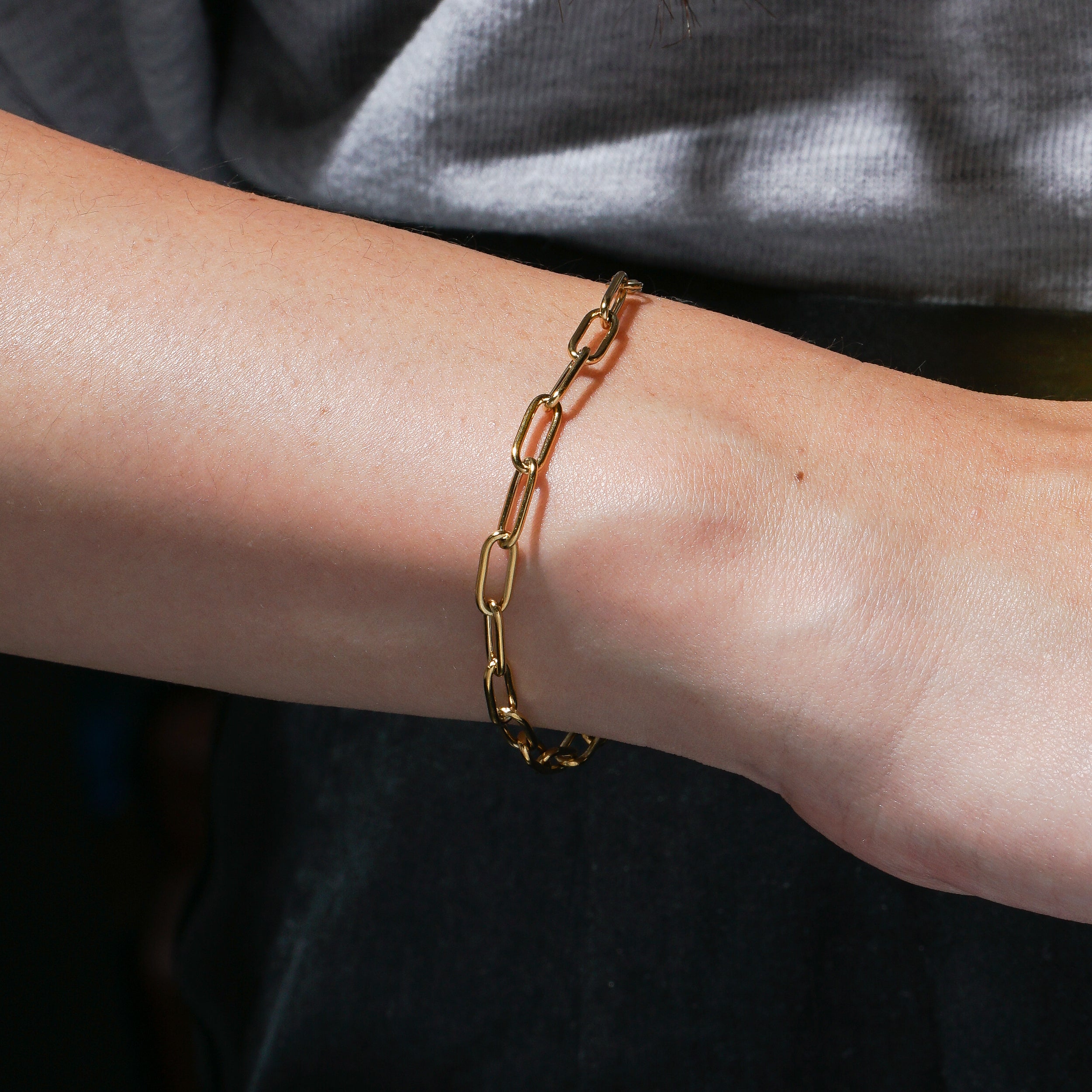 Large Link Bracelet - Gold