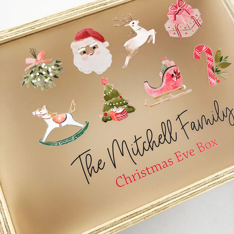 Personalised Jingle Bells Santa Christmas Box - Colour and Spice