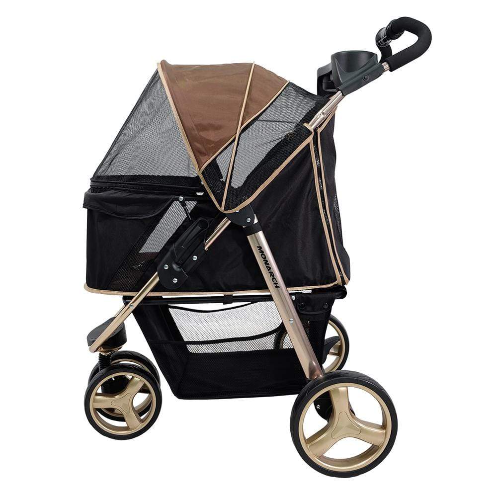 Ibiyaya Monarch Premium Pet Jogger Stroller, Luxury Gold