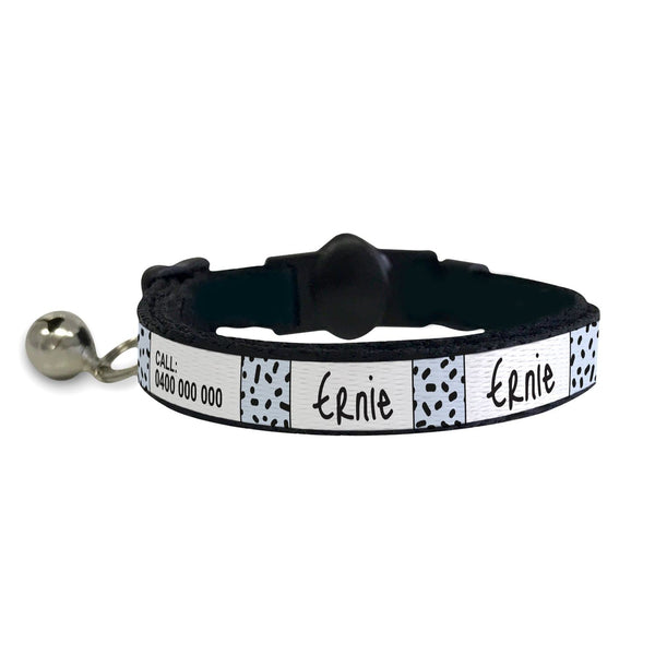 Chewnel Dog Collar & Leash Set, Paws Circle