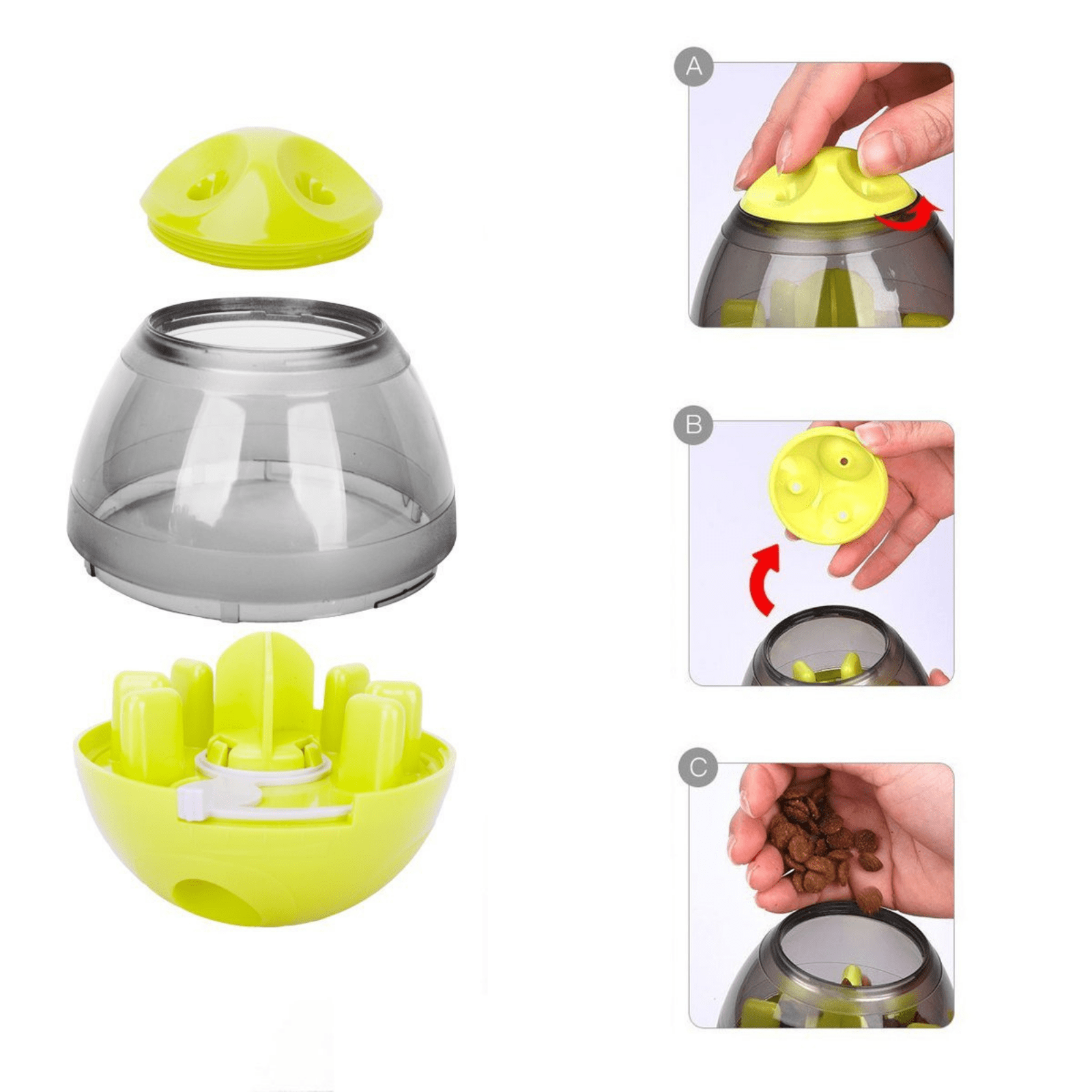 Dog Treat Dispenser Toy With Button - Modern Pets