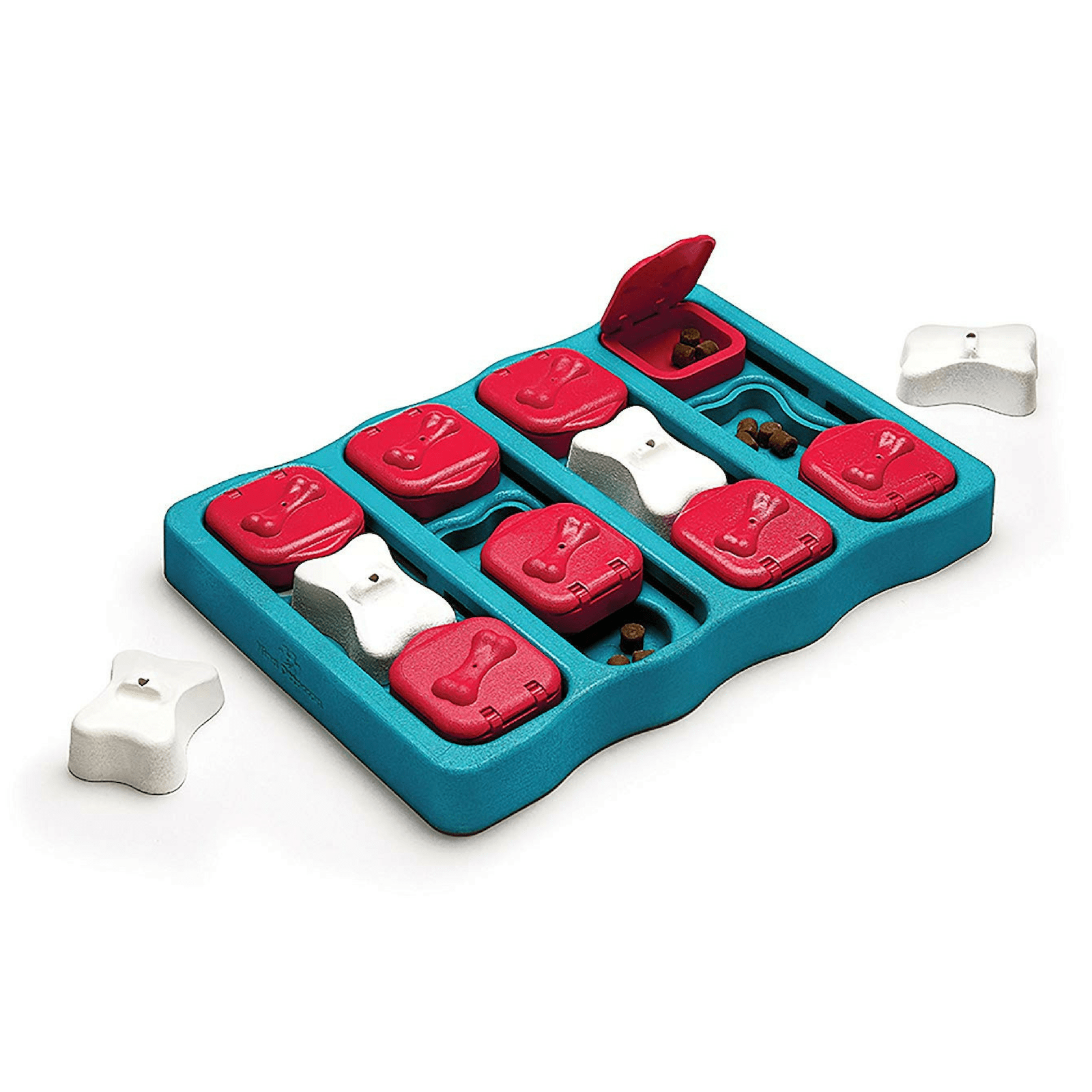 Nina Ottosson Dog Puzzle Toy Interactive Treat Dispenser, Dog Brick -  Modern Pets