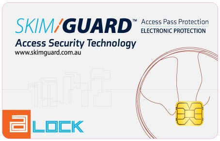 Skim Guard A-Lock, back. (White).