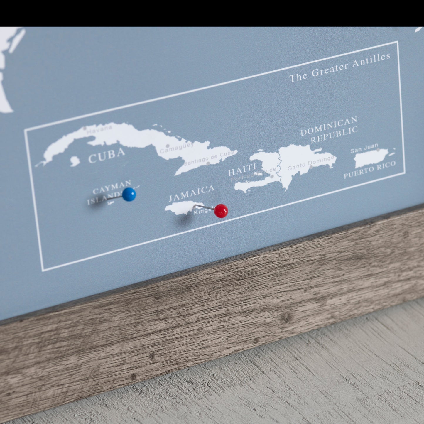Framed USA Push Pin Map - Charcoal Grey – An Adventure Awaits LLC