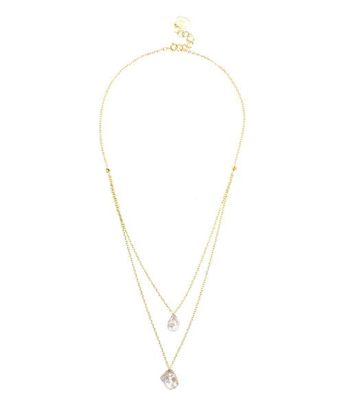 Keshi Pearl Layered Necklace – Gena Myint