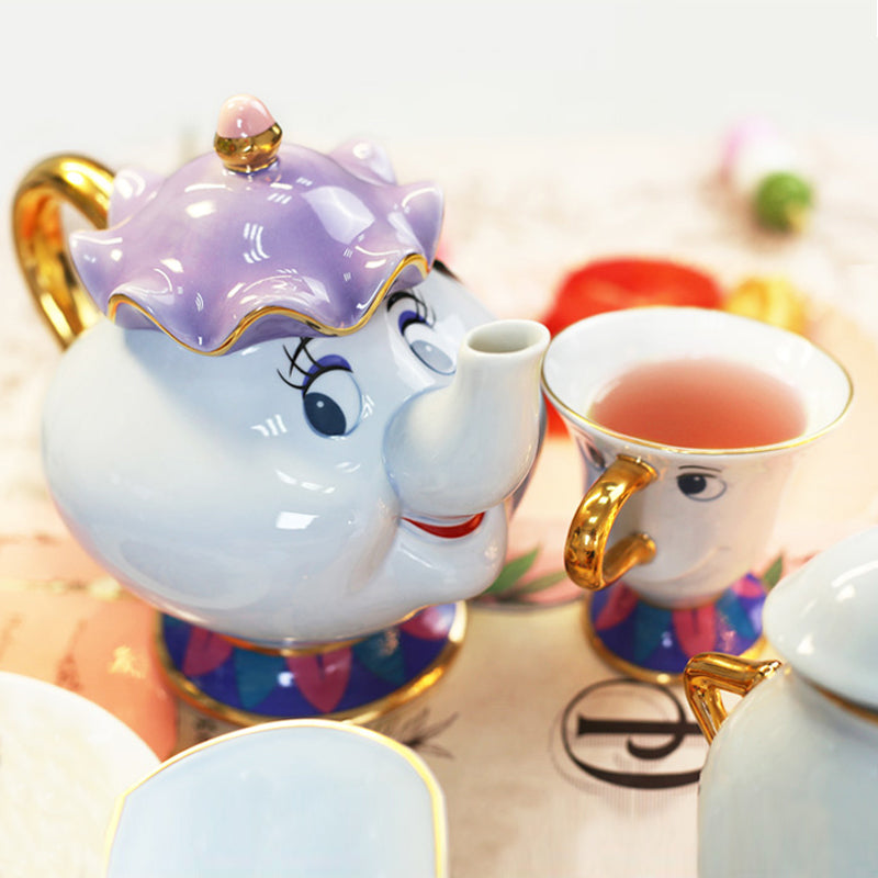 beauty and beast tea set