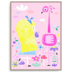 Alice In Wonderland Girls Wall Art