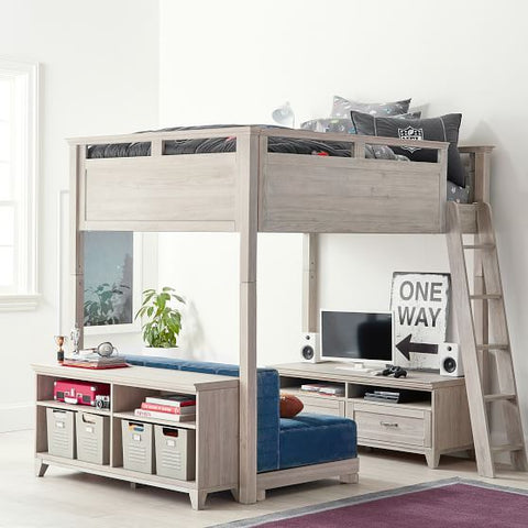 kids bed and desk