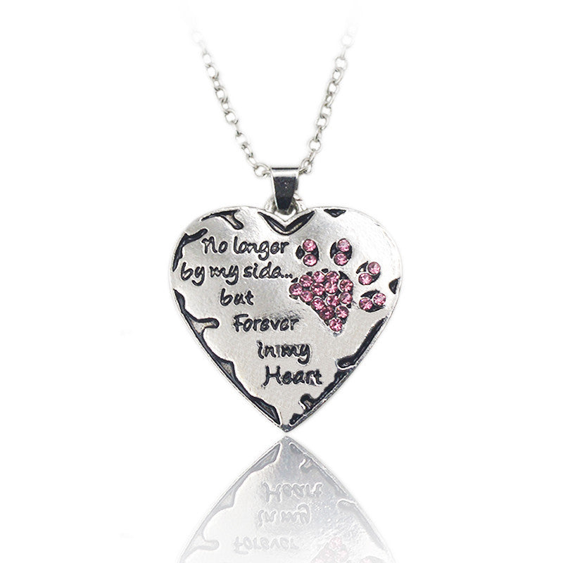 heart paw necklace