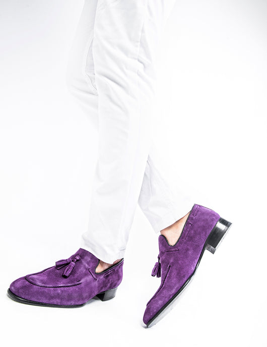 lilac loafers