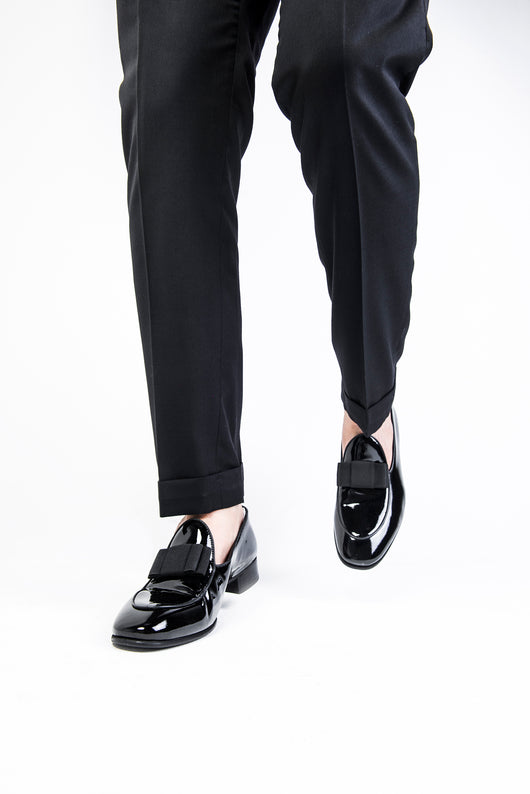 tuxedo slip on shoes