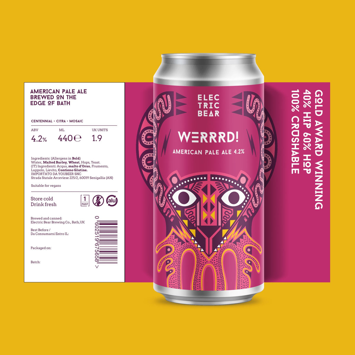 Electric Bear Brewing | Werrrd! % American Pale Ale – Electric Bear  Brewing Co