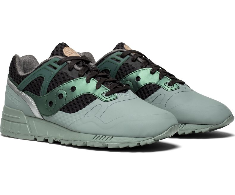 saucony grid green