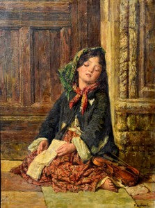 Franz Roubaud bohemian violinist girl sleeping