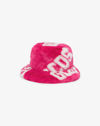 Cappello bucket Gcds monogram in faux fur