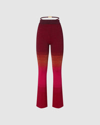 Lurex degradé knit trousers: Women Trousers Multicolor | GCDS