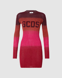 Lurex degradé logo mini dress: Women Dresses Multicolor | GCDS