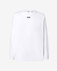 Eco Logo Long Sleeves T-shirt : Men T-shirts White | GCDS