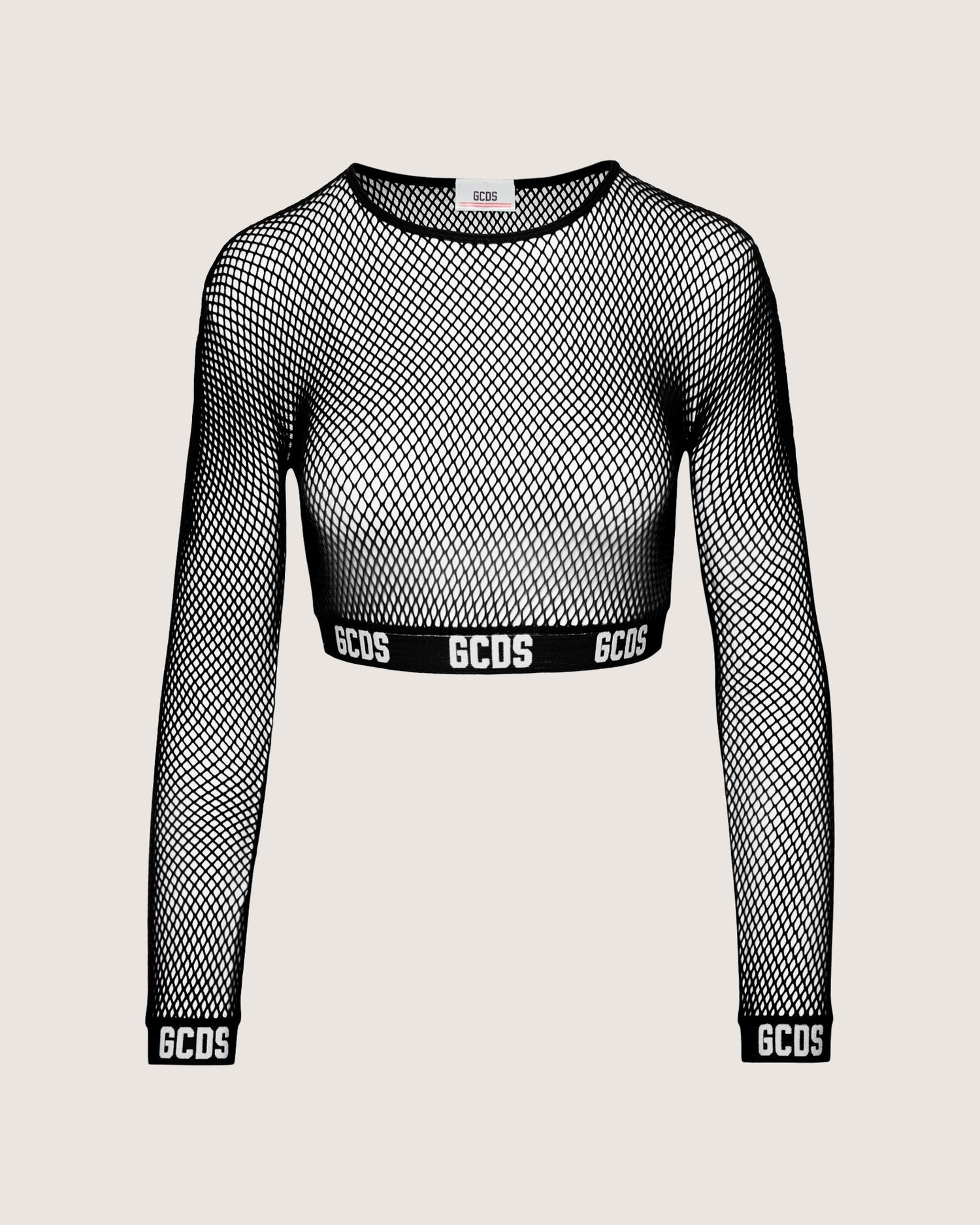 gcds fishnet crop top