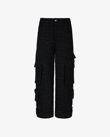 Ultracargo Tweed Trousers | Unisex Trousers Black | GCDS®