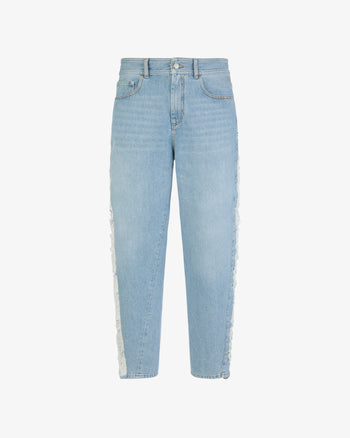 Gcds Men's Relaxed Laser Denim Trousers